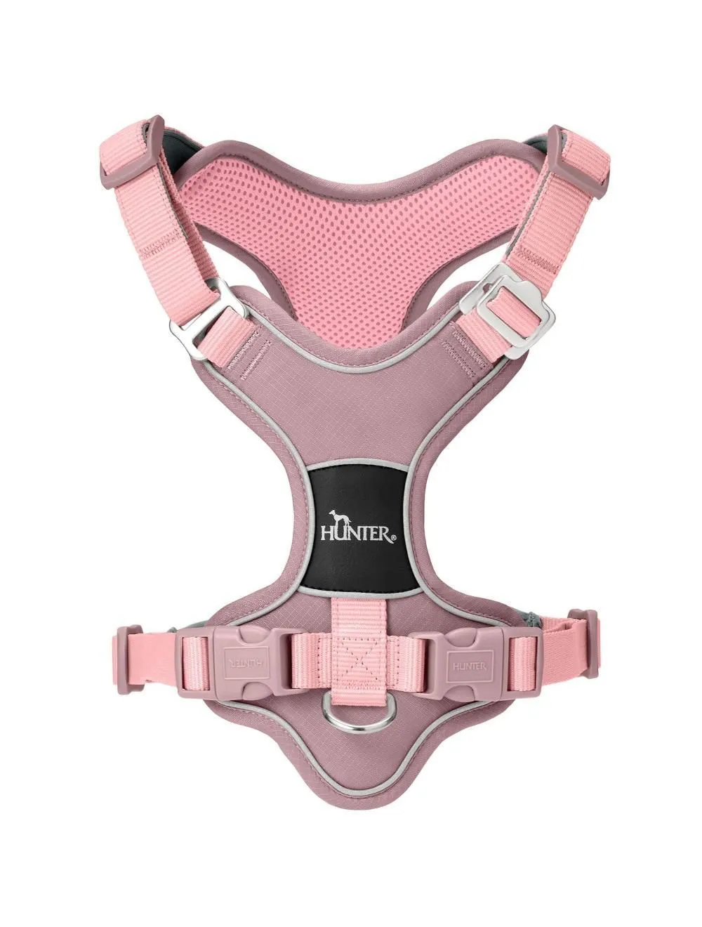 Hunter Divo Up hundesele M lyserød just mave 56-73 cm - Stabil bevægelse og afbalanceret komfort